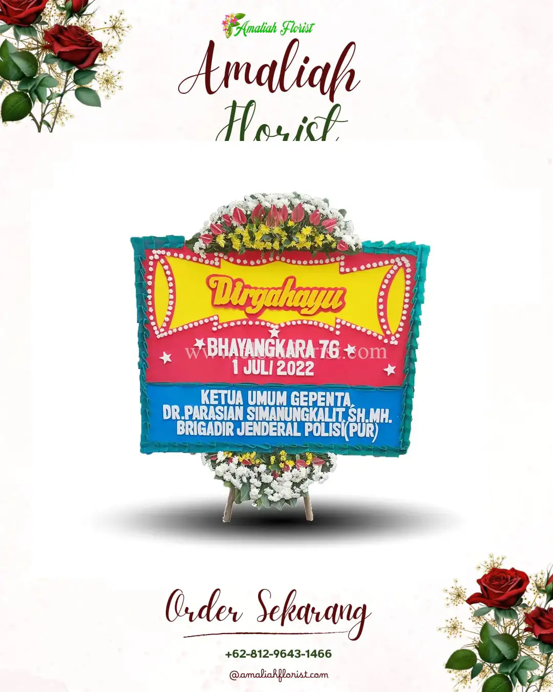 Papan Bunga HUT Ulang Tahun Lubuk Keliat